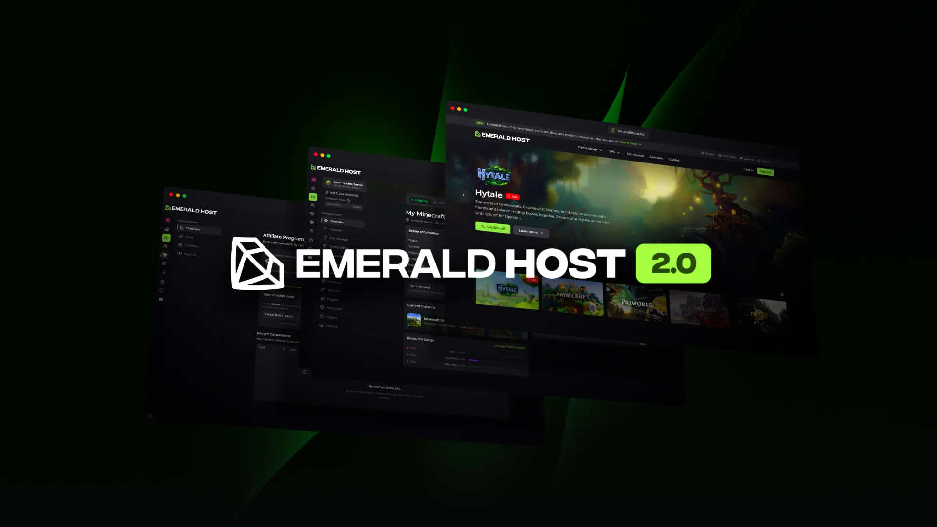 EmeraldHost Control Panel